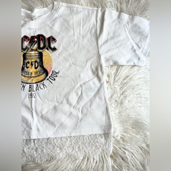 AC/DC tee with Lace trim - Picture 2 of 2